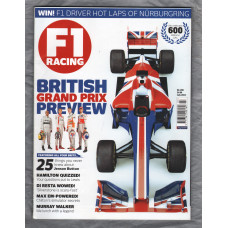 F1 Racing - No.209 - July 2013 - `British Grand Prix Preview` - A Haymarket Publication