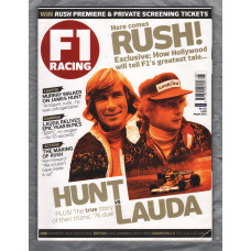 F1 Racing - No.210 - August 2013 - `Here Comes RUSH!...HUNT vs LAUDA` - A Haymarket Publication