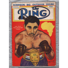 `The Ring` - April 1952 - Vol.31 No.3 - U.K Edition - `South Africa`s World Bantamweight Champion` - Published by The Ring, Inc.      