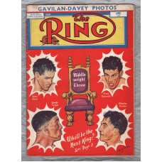 `The Ring` - April 1953 - Vol.32 No.3 - U.K Edition - `Middleweight Throne` - Published by The Ring, Inc.    