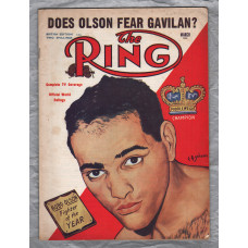 `The Ring` - March 1954 - Vol.33 No.2 - U.K Edition - `Carl Olson Fighter Of The Year` - Published by The Ring, Inc.    