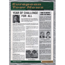 European Tour News - No.1 - January 1st 1997 - `Year Of Challenge For All` - Published by PGA European tour