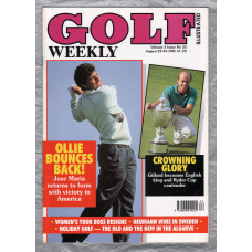Golf Weekly - Vol.3 No.33 - August 22-29th 1991 - `Ollie Bounces Back!` - New York Times Publication