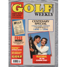 Golf Weekly - Vol.2 No.37 - September 20-26th 1990 - `Centenary Special` - New York Times Publication