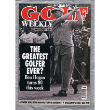 Golf Weekly - Vol.4 No.32 - August 13-20th 1992 - `The Greatest Golfer Ever?` - New York Times Publication