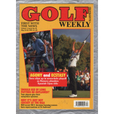 Golf Weekly - Vol.3 No.19 - May 16-22nd 1991 - `Agony and Ecstasy` - New York Times Publication