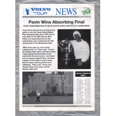Volvo Tour News - October 25th 1993 - `Pavin Wins Absorbing Final` - Published by PGA European Tour
