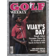 Golf Weekly - Vol.4 Issue 34 - August 27-Sept 3 1992 - `Vijay`s Day` - New York Times Publication 