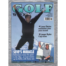 Golf Weekly - Vol.5 Issue 35 - September 9-15 1993 - `Seve`s Miracle` - New York Times Publication 