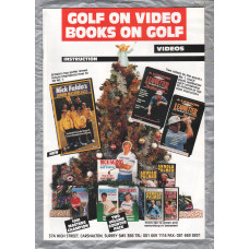 Golf on Video - Books on Golf - Advertising Brochure - Autumn 1991