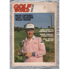 Golf World Wales - November 1990 - `Mayo Captures Casey Celuform Welsh Crown` - New York Times Company 