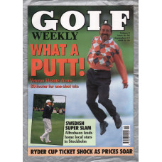 Golf Weekly - Vol.4 No.35 - September 4-9th 1992 - `What A Putt!` - New York Times Publication