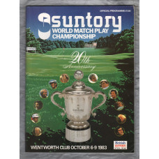 Suntory World Matchplay Championship - October 6-9th 1988 - `25th Anniversary` - Wentworth Golf Club