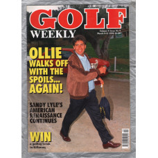 Golf Weekly - Vol.4 Issue 9 - March 5-11 1992 - `OLLIE Walks Off With The Spoils...AGAIN!` - New York Times Publication
