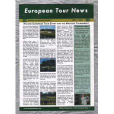 European Tour News - Masters Tournament Edition - April 5th 2004 - `Record European Tour Entry For The Masters Tournament` - Published by PGA European Tour