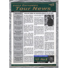 European Tour News - No.20 - May 21st 2002 - `Woods Wins In Sudden-Death Play-Off` - Published by PGA European Tour