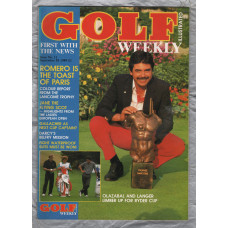 Golf Weekly - Issue No.11 - September 25 1989 - `Romero Is The Toast Of Paris` - New York Times Publication