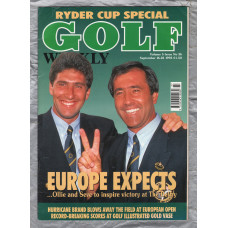 Golf Weekly - Ryder Cup Special - Vol.5 No.36 - September 16-22 1993 - `Europe Expects` - New York Times Publication