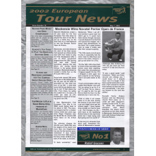 European Tour News - No.18 - May 7th 2002 - `Mackenzie Wins Novotel Perrier Open de France` - Published by PGA European Tour