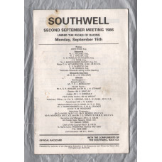 Southwell Racecourse - Monday 15th September 1986 - National Hunt Meeting