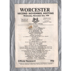 Worcester Racecourse - Wednesday 21st November 1979 - National Hunt Meeting