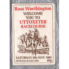 Uttoxeter Racecourse - Saturday 9th May 1981 - National Hunt Meeting
