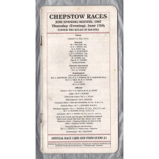 Chepstow Racecourse - Thursday 15th June 1995 - Flat Meeting