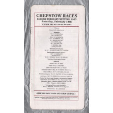 Chepstow Racecourse - Saturday 18th February 1995 - National Hunt Meeting