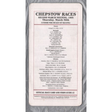 Chepstow Racecourse - Thursday 30th March 1995 - National Hunt Meeting