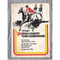 JCB Cross Country Team Championship  - Sunday 28th October 1979 - Booth Hay, Yeaveley