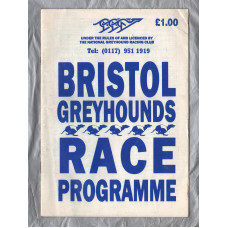 Bristol Greyhounds - Eastville Stadium - Saturday 4th February 1995 - 12 Race Card 