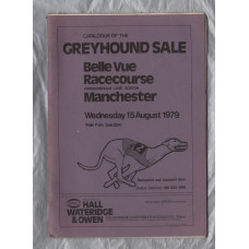 Belle Vue Racecourse - Wednesday 15th August 1979 - Catalogue of GREYHOUND SALE