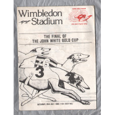 Wimbledon Stadium - Saturday 23rd July 1988 - The John White Gold Cup - Final