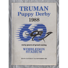 Wimbledon Stadium - Saturday 17th September 1988 - Puppy Derby - Heats