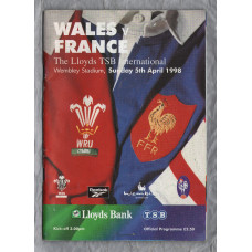 `The Lloyds TSB International` - Wales vs France - Sunday 5th April 1998 - Wembley Stadium
