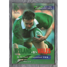 `The Lloyds TSB International` - Ireland vs Wales - Saturday 21st March 1998 - Lansdowne Road