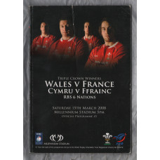 `RBS 6 Nations` - Wales vs France - Saturday 15th March 2008 - Millennium Stadium