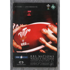 `RBS 6 Nations` - Wales vs Ireland - Sunday 4th February 2007 - Millennium Stadium