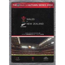 `Lloyds TSB Autumn Series` - Wales vs New Zealand - Saturday 20th November 2004 - Millennium Stadium