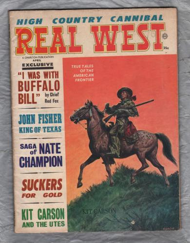 `REAL WEST` - Vol.11 - No.58 - April 1968 - `Kit Carsen` - Charlton Publication