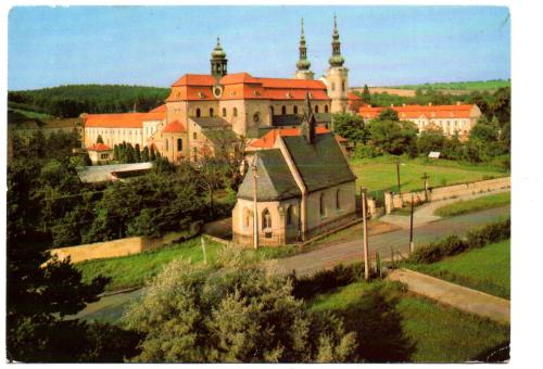 `Velehrad, General View of the Monastry Grounds` - Postally Used - c1990 - Press Photo Prague Postcard