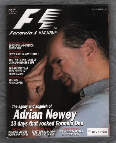 F1 Racing - Vol.1 No.5 - July 2001 - `The Agony and Anguish of Adrian Newey... - European Press Ltd