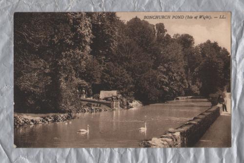 `Bonchurch Pond (Isle of Wight) - LL` - Postally Unused - Prior to 03/06/1918 - Leon & Levy Postcard