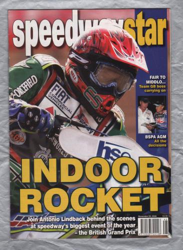 Speedwaystar - Vol.55 No.36 - November 25 2006 - `Indoor Rocket` - Published by Pinegen Ltd