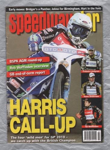 Speedwaystar - Vol.58 No.33 - November 21 2009 - `Harris Call Up` - Published by Pinegen Ltd