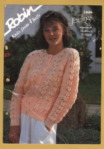 Robin - Fashion DK - 30-40" (76-102cm) - Design No.14606 - Cardigan - Knitting Pattern