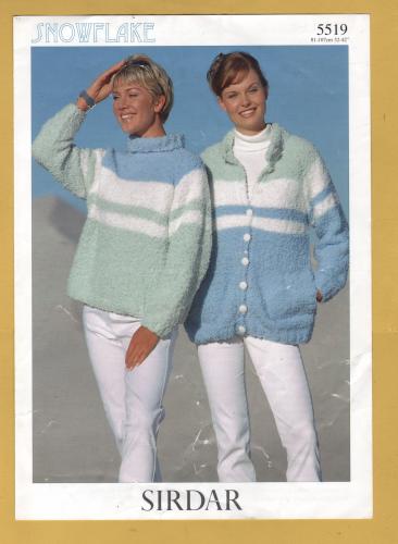 Sirdar - Snowflake - 32-42" (81-107cm) - Design No.5519 - Sweater and Jacket - Knitting Pattern