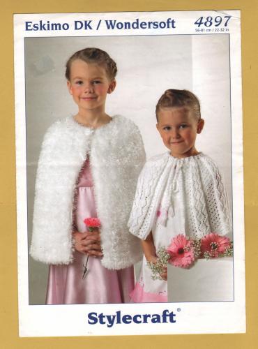 Stylecraft - Eskimo DK/Wondersoft - 22-32" (58-81cm) - Design No.4897 - Capes - Knitting Pattern