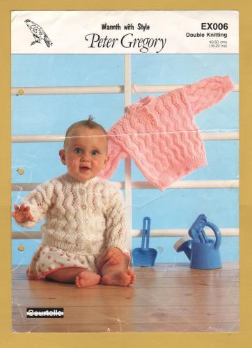 Peter Gregory - Double Knitting - 16-20" (40-50cm) - Design No.EX006 - Sweater & Cardigan - Knitting Pattern