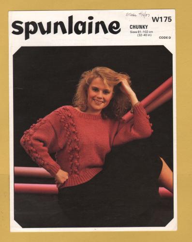 Spunlaine - Chunky - 32-40" (81-102cm) - Design No.W175 - Sweater - Knitting Pattern